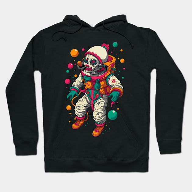 Skull Astronaut Hoodie by Zugor